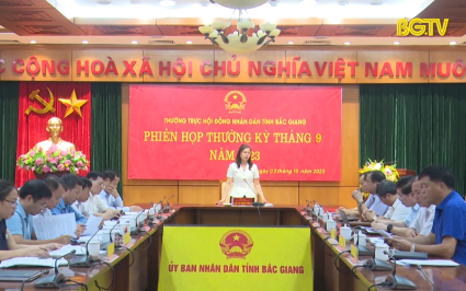 Thường trực HĐND tỉnh họp phi&ecirc;n thường kỳ th&aacute;ng 9