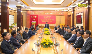 Thường trực Tỉnh ủy gặp mặt L&atilde;nh đạo, Quản l&yacute; nghỉ c&ocirc;ng t&aacute;c năm 2020