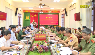 Thường trực Tỉnh ủy l&agrave;m việc với BTV Đảng ủy C&ocirc;ng an tỉnh
