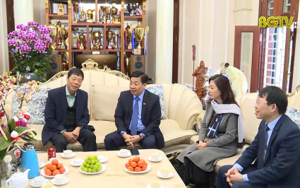 Thường trực Tỉnh ủy thăm, ch&uacute;c Tết c&aacute;c đồng ch&iacute; nguy&ecirc;n l&atilde;nh đạo tỉnh