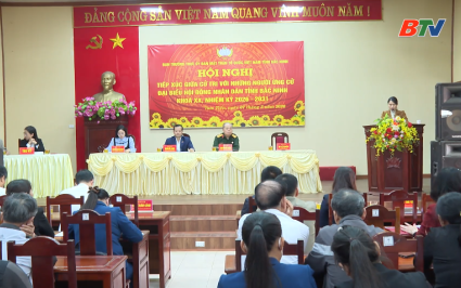 Ứng cử vi&ecirc;n đại biểu HĐND tỉnh tiếp x&uacute;c cử tri tại 2 x&atilde; Tam Tiến v&agrave; Đồng Kỳ