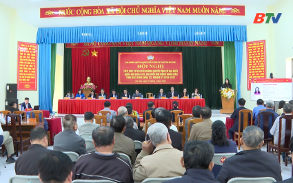 Tiếp x&uacute;c cử tri vận động bầu cử đại biểu Quốc hội v&agrave; HĐND tỉnh