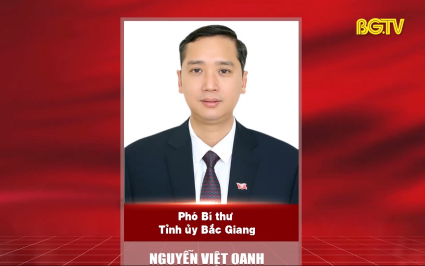 Tiểu sử đồng ch&iacute; Nguyễn Việt Oanh - Ph&oacute; B&iacute; thư Tỉnh uỷ Bắc Giang