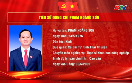Tiểu sử đồng ch&iacute; Phạm Ho&agrave;ng Sơn