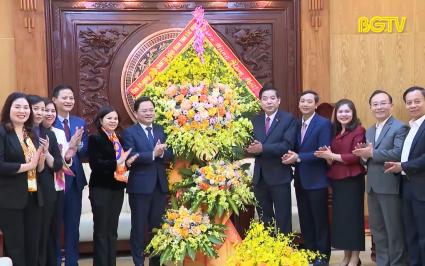 Tỉnh Bắc Ninh thăm, ch&uacute;c Tết tỉnh Bắc Giang 