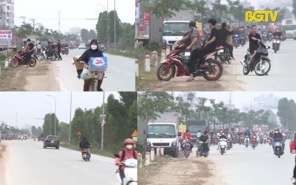 Phức tạp t&igrave;nh trạng c&ocirc;ng nh&acirc;n vi phạm kh&ocirc;ng đội mũ bảo hiểm 