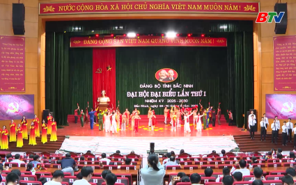 Tổng duyệt chương tr&igrave;nh văn nghệ ch&agrave;o mừng Đại hội đại biểu Đảng bộ tỉnh Bắc Ninh lần thứ I 
