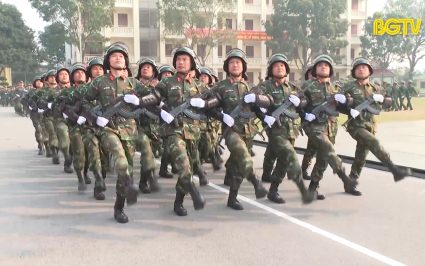 Tổng duyệt Lễ kỷ niệm 80 th&agrave;nh lập lực lượng vũ trang tỉnh