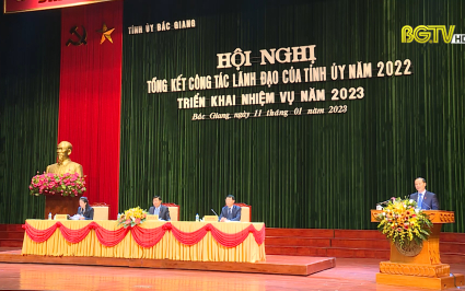 Tổng kết c&ocirc;ng t&aacute;c l&atilde;nh đạo của Tỉnh uỷ