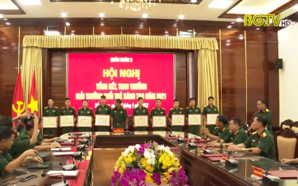 Tổng kết, trao "Giải thưởng tuổi trẻ s&aacute;ng tạo" Qu&acirc;n đo&agrave;n 2 năm 2021