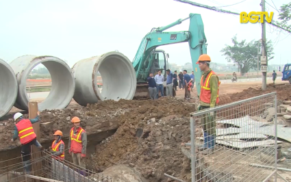 TP. Bắc Giang đẩy nhanh tiến độ dự &aacute;n cải tạo, n&acirc;ng cấp hệ thống tho&aacute;t nước  