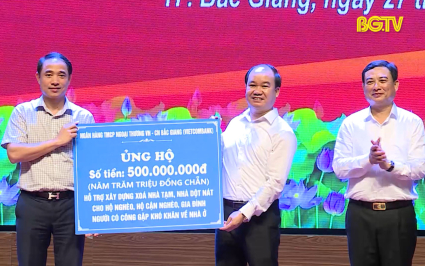 TP. Bắc Giang tiếp nhận ủng hộ hỗ trợ xo&aacute; nh&agrave; tạm