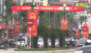 TP Bắc Giang: Từ 1/6 kh&ocirc;ng treo băng r&ocirc;n vượt đường