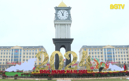 TP Bắc Giang trang ho&agrave;ng đ&oacute;n Tết Gi&aacute;p Th&igrave;n 