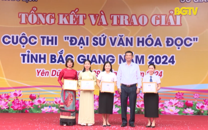 Trao giải cuộc thi &ldquo;Đại sứ văn ho&aacute; đọc&rdquo; năm 2024