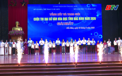 Trao giải Cuộc thi Đại sứ văn h&oacute;a đọc tỉnh Bắc Ninh năm 2026