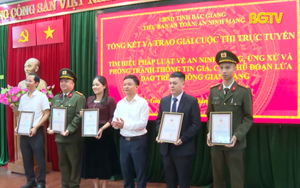 Trao giải cuộc thi trực tuyến về an ninh mạng 