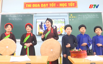 Trao truyền di sản Quan họ trong trường học