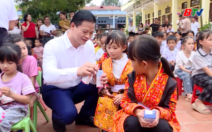 Triển khai chương tr&igrave;nh sữa học đường giai đoạn 2025-2030 tại điểm trường đầu ti&ecirc;n