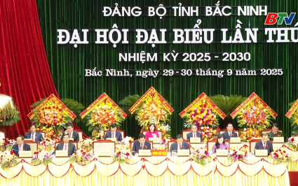 Trọng thể khai mạc Đại hội đại biểu Đảng bộ tỉnh Bắc Ninh lần thứ I