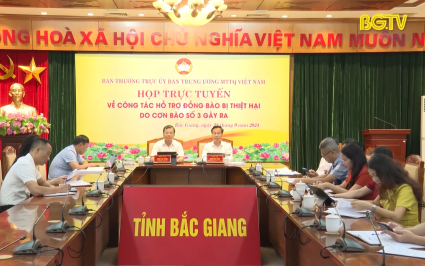 Hội nghị trực tuyến c&ocirc;ng t&aacute;c hỗ trợ đồng b&agrave;o bị thiệt hại do b&atilde;o số 3 