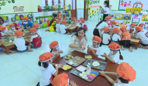 Trung thu vui tươi v&agrave; ấm &aacute;p của học sinh mầm non huyện Việt Y&ecirc;n