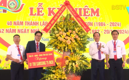 Trường THPT Tứ Sơn kỷ niệm 40 năm th&agrave;nh lập