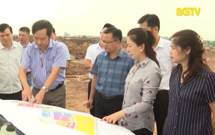 Thường trực HĐND tỉnh khảo s&aacute;t đầu tư dự &aacute;n tr&ecirc;n địa b&agrave;n huyện Lạng Giang 