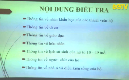Từ ng&agrave;y 1/4 bắt đầu điều tra d&acirc;n số v&agrave; nh&agrave; ở giữa kỳ 