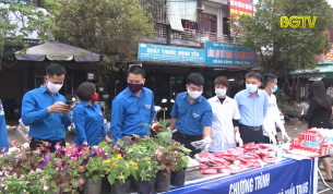 Tuổi trẻ Bắc Giang chung tay ph&ograve;ng chống dịch Covid-19