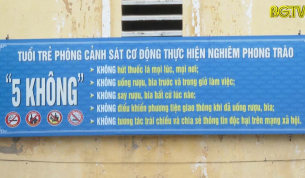 Tuổi trẻ C&ocirc;ng an tỉnh ph&ograve;ng chống t&aacute;c hại thuốc l&aacute;