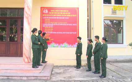 Tuổi trẻ LLVT Bắc Giang học v&agrave; l&agrave;m theo B&aacute;c