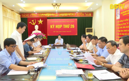Th&ocirc;ng c&aacute;o b&aacute;o ch&iacute; Kỳ họp thứ 26 của UBKT Tỉnh ủy 
