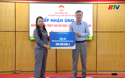 Uỷ ban MTTQ tỉnh tiếp nhận gần 680 triệu đồng ủng hộ khắc phục hậu quả b&atilde;o lũ