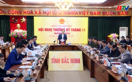 UBND tỉnh họp phi&ecirc;n thường kỳ th&aacute;ng 11