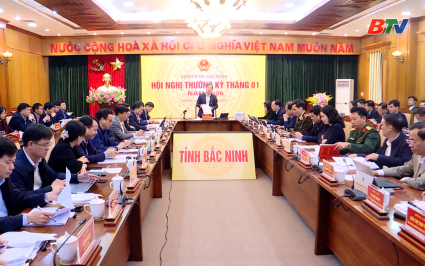 UBND tỉnh họp phi&ecirc;n thường kỳ th&aacute;ng 1 năm 2026