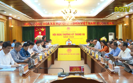 Hội nghị thường kỳ th&aacute;ng 10 của UBND tỉnh