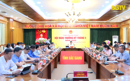 Hội nghị thường kỳ UBND tỉnh th&aacute;ng 4