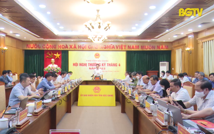 UBND tỉnh họp thường kỳ th&aacute;ng 4 năm 2023