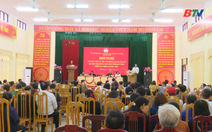 Ứng cử vi&ecirc;n đại biểu HĐND tỉnh Bắc Ninh kho&aacute; XX tiếp x&uacute;c cử tri tại x&atilde; Bố Hạ