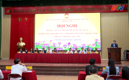 Ứng cử vi&ecirc;n đại biểu Quốc hội kh&oacute;a XVI v&agrave; HĐND tỉnh kh&oacute;a XX tiếp x&uacute;c cử tri phường Nh&acirc;n H&ograve;a