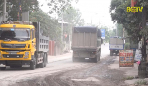 Y&ecirc;n Thế: Người d&acirc;n khổ sở v&igrave; &ocirc; nhiễm bụi từ xe qu&aacute; tải